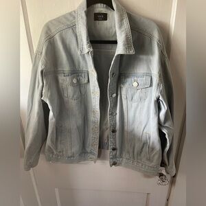 Vici Light Blue Oversized Denim Jacket